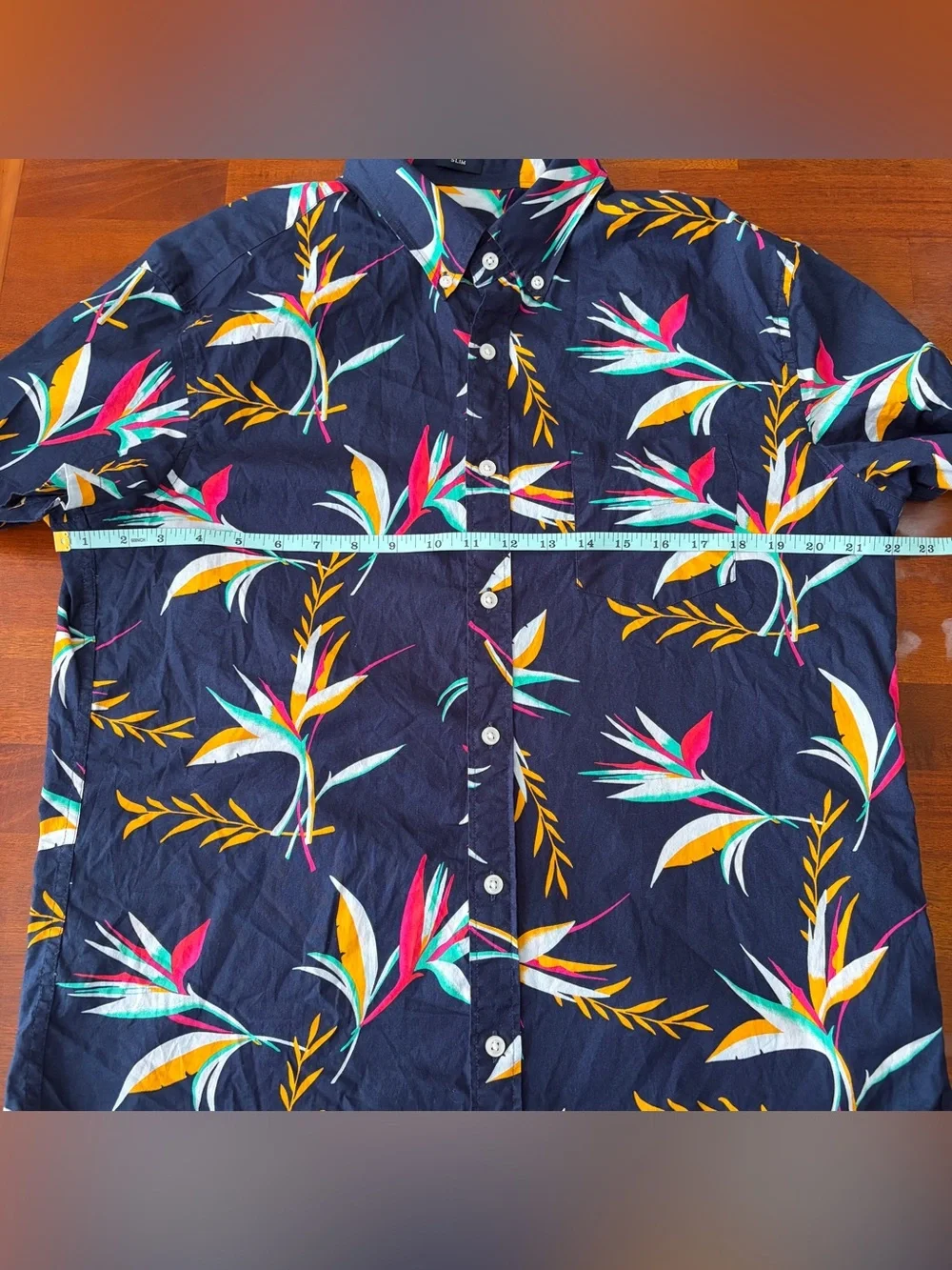 J. Crew Flex Washed Cotton Floral Coastal Short Sleeve Slim Button Up Shirt Lot